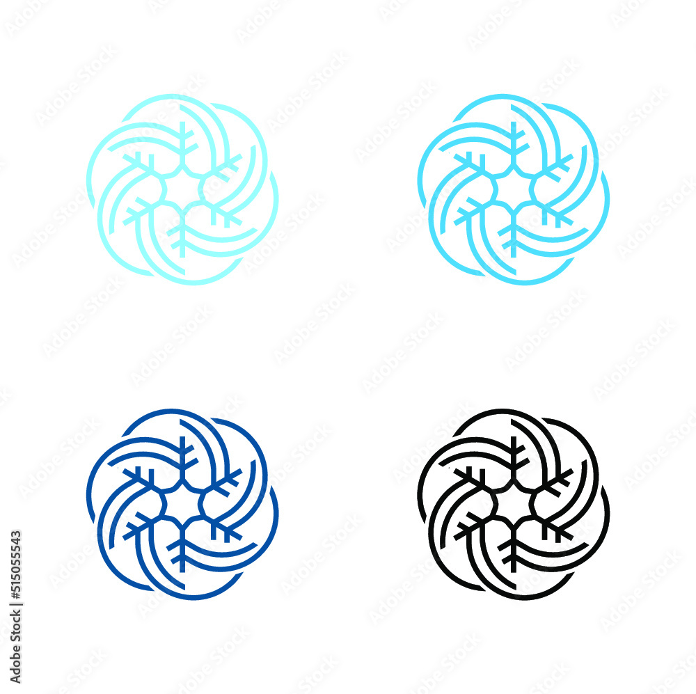 icon snow abstract vector