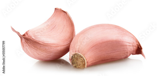Garlic cloves  isolated on white background