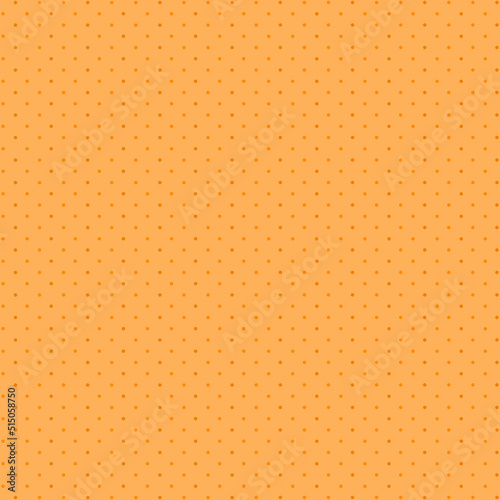 Polka dots on orange background, Polka dot seamless pattern for wallpaper, wrapping, scrapbooking