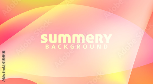 Summery background with warm colors transitions