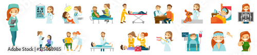 First aid and healthcare system.