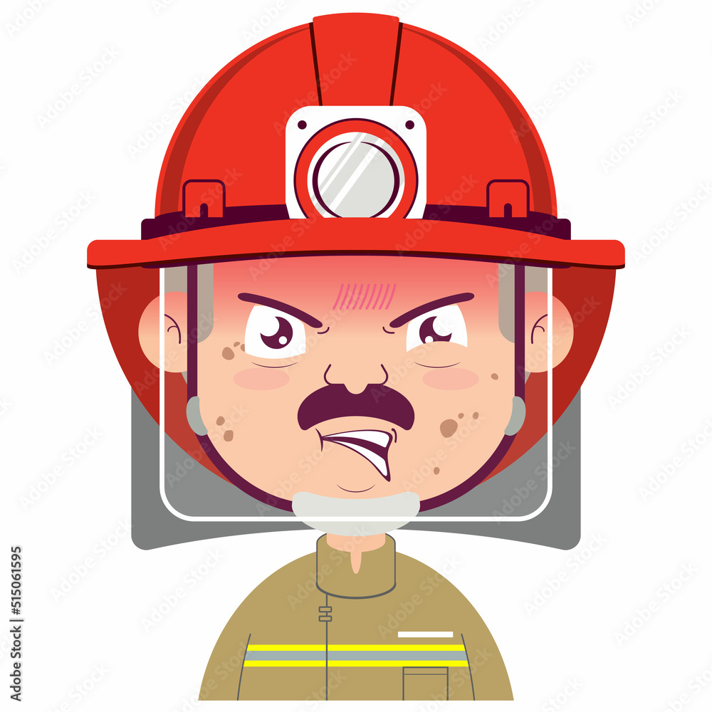 fireman angry cartoon cute fireman angry cartoon cute