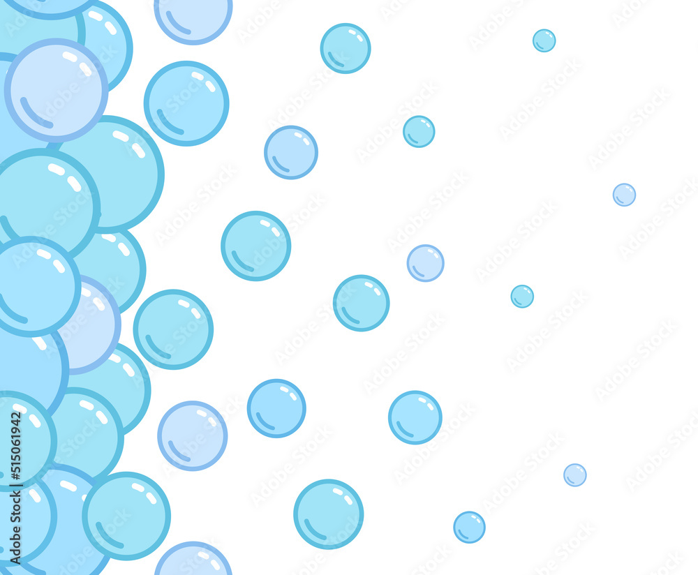 Soap bubbles pattern. Repeated vertical foam decoration. Soap bubbles wallpaper. Vector Soap bubbles pattern. Repeated vertical foam decoration. Soap bubbles wallpaper. Vector