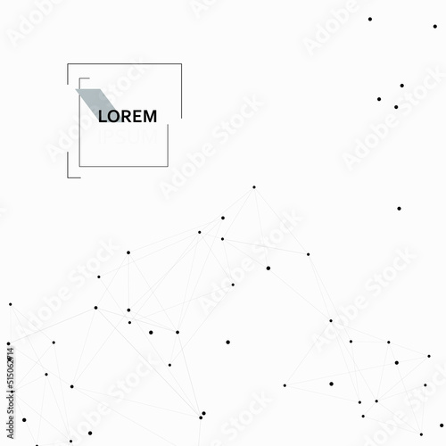 Vector connect lines and dots. Medical global illustration. Concept data dots connection element. Abstract background