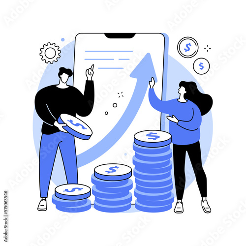 Investment abstract concept vector illustration.
