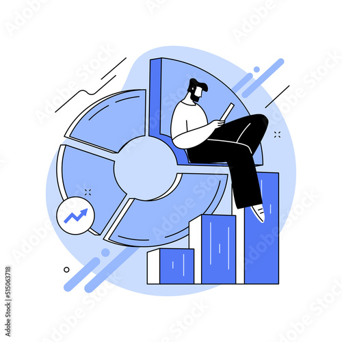 Balanced scorecard abstract concept vector illustration.