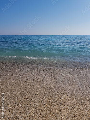 Beautiful waves of Cleopatra sea beach in Alanya  Turkey