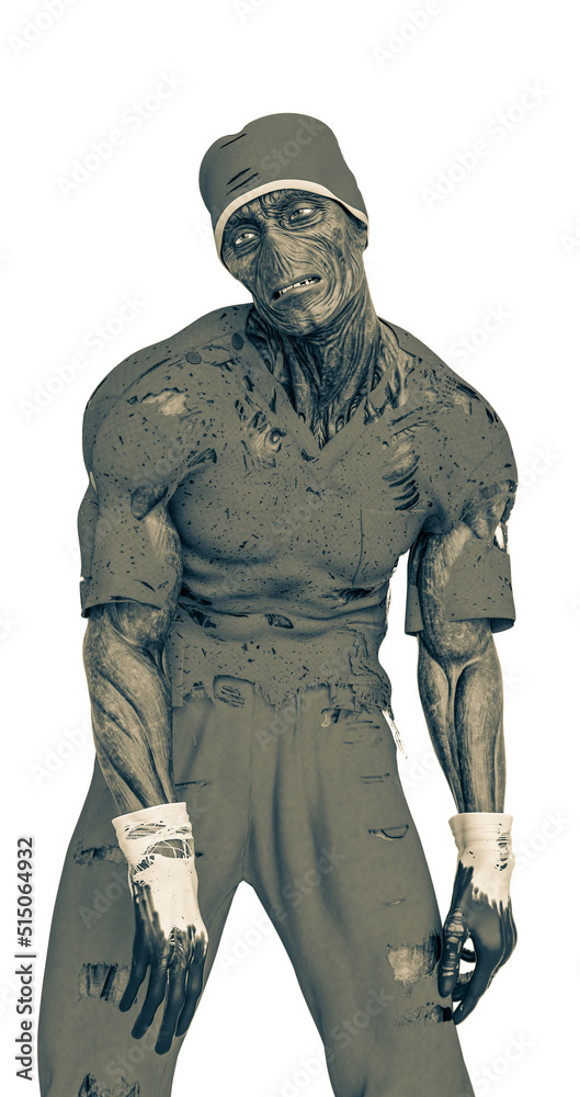 Fototapeta premium zombie is happy