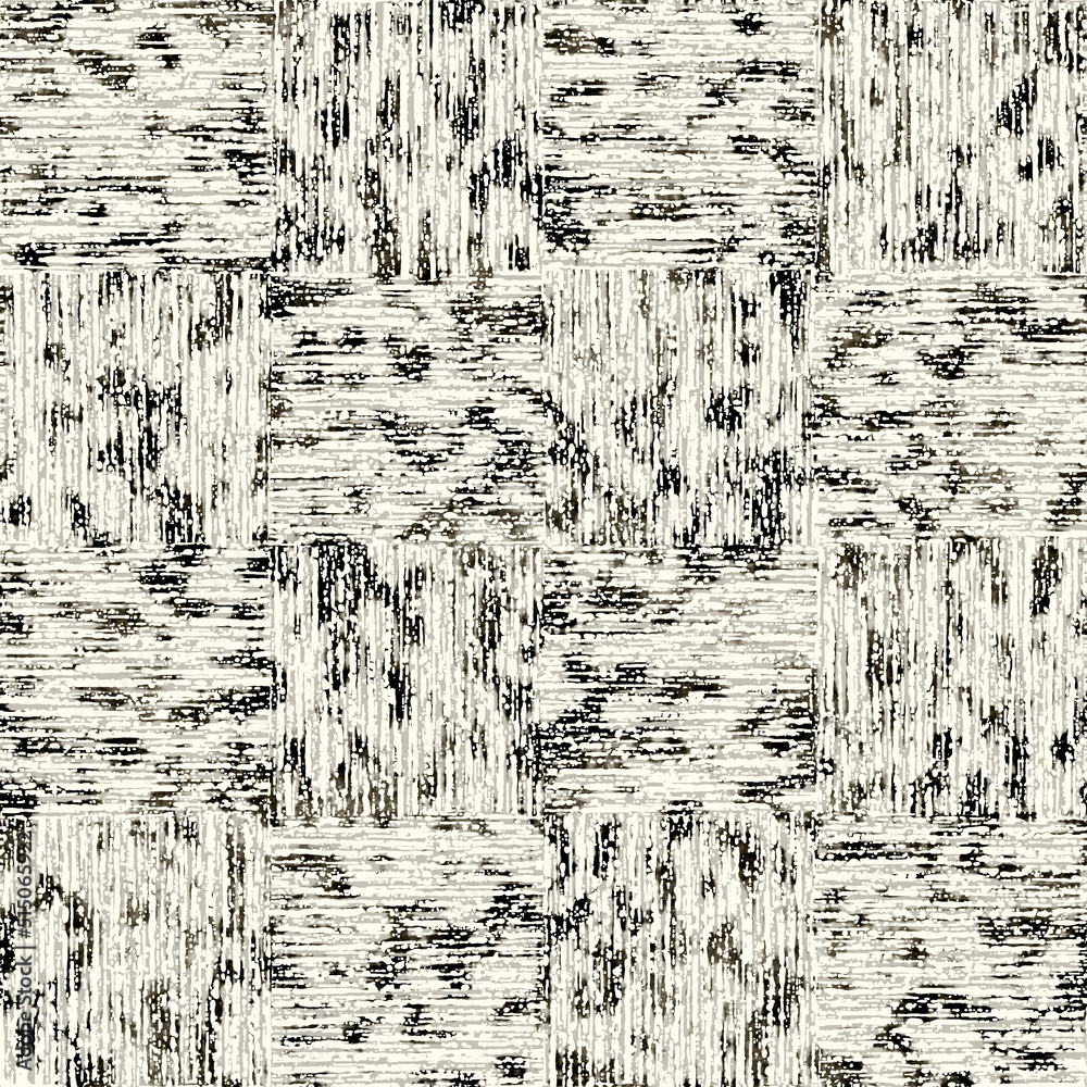 Ink-Dyed Canvas Effect Textured Checked Pattern Ink-Dyed Canvas Effect Textured Checked Pattern