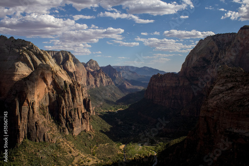 Outdoor Nature Landscape Shot of Zion National Park Mountains and Canyons in Summer in Utah from Canon T7 Rebel 