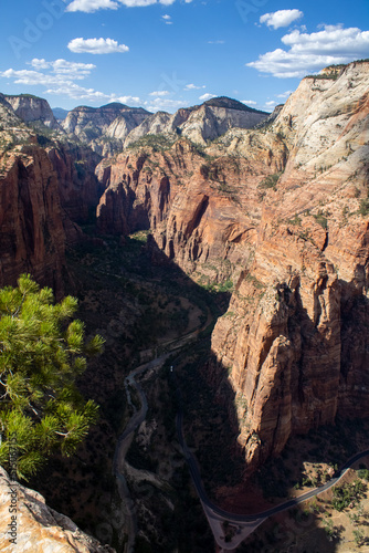 Outdoor Nature Landscape Shot of Zion National Park Mountains and Canyons in Summer in Utah from Canon T7 Rebel 