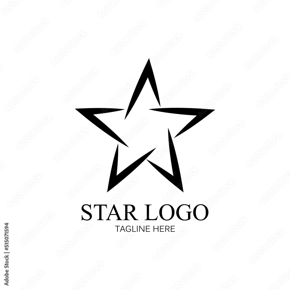 Fototapeta premium Star icon Template vector illustration design