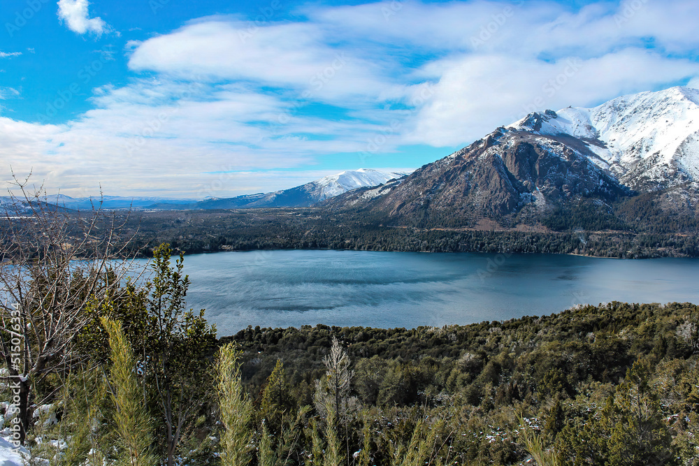 Lago Nahuel Huapi, em Bariloche, sul da Argentina.