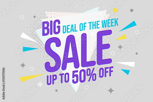 Sale banner promoting big deal of week