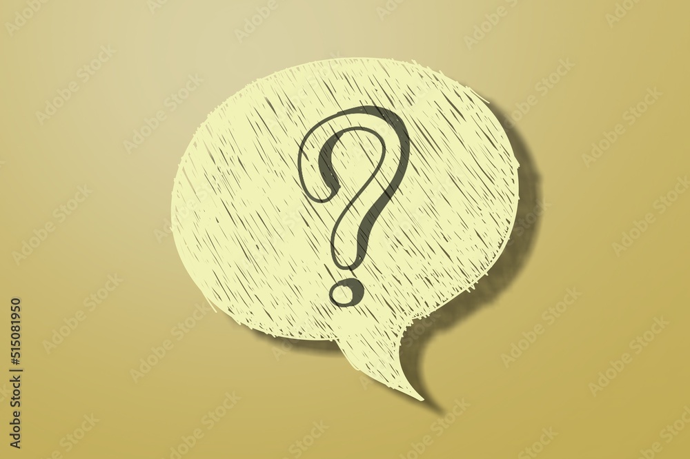 Question mark symbol for FAQ, information, problem and solution ...