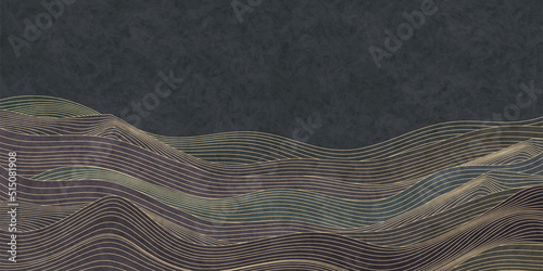 波　海　和紙　背景