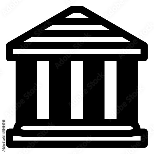 Bank Icon Glyph