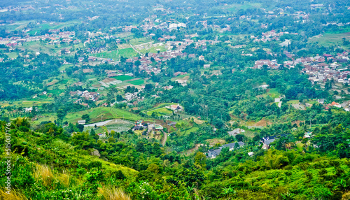 Beautiful view of Alesano hills. From this hill the city of Bogor can be seen clearly. Bogor  West Java  Indonesia
