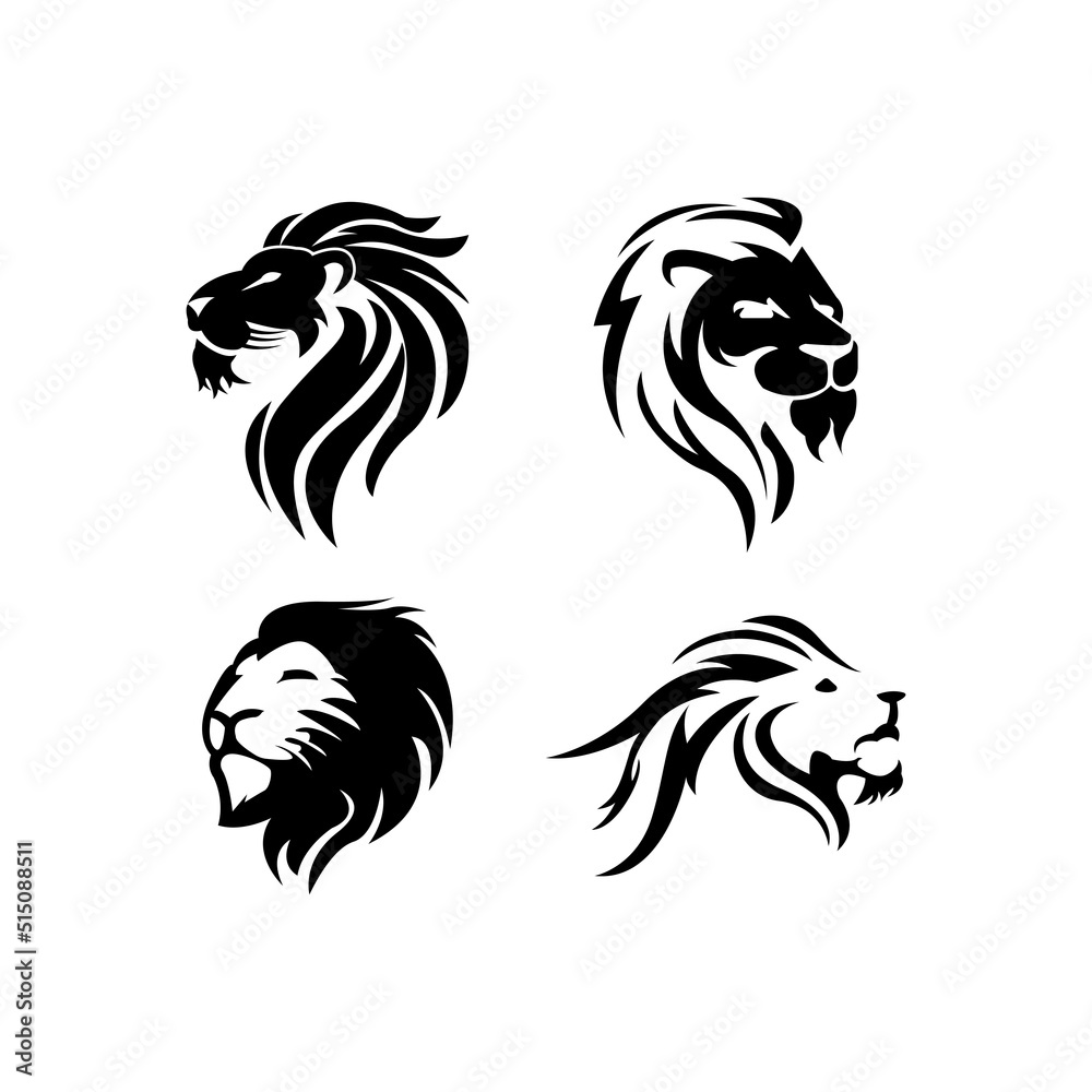 lion head icon logo vector design lion head icon logo vector design