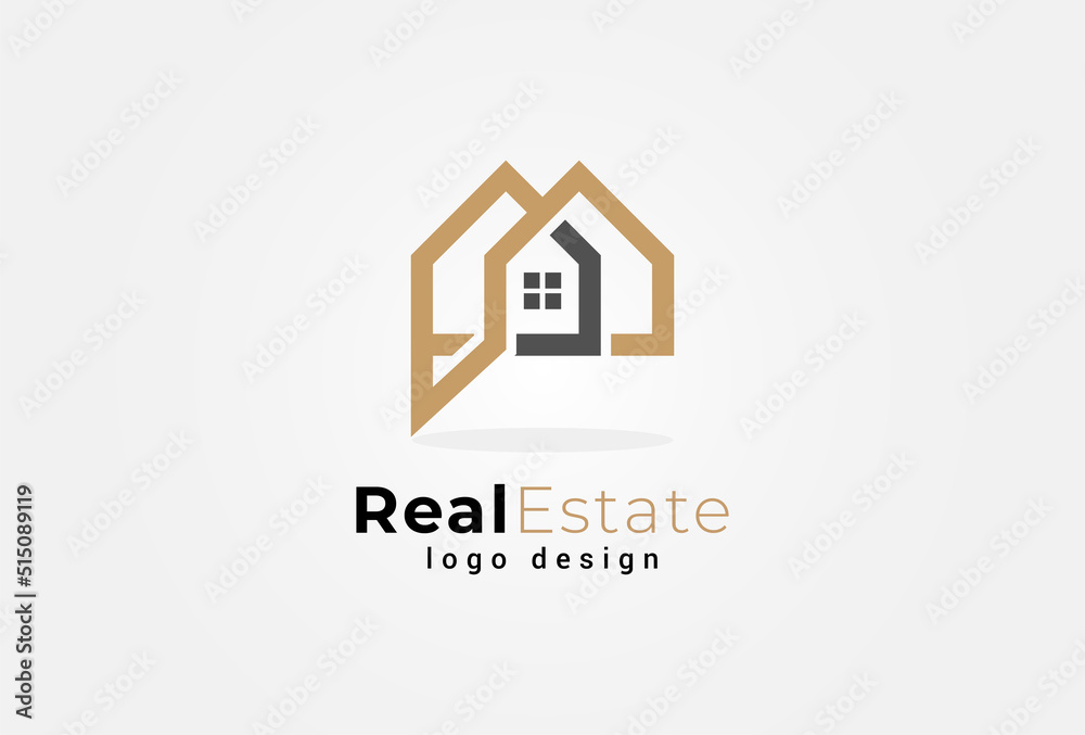 Real Estate Logo. building and chat bubble combination. suitable for Architecture Building apps and company logos design