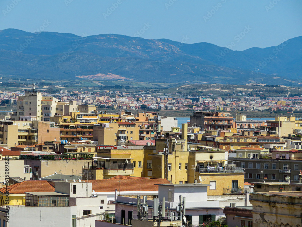 view of the city Caglari 