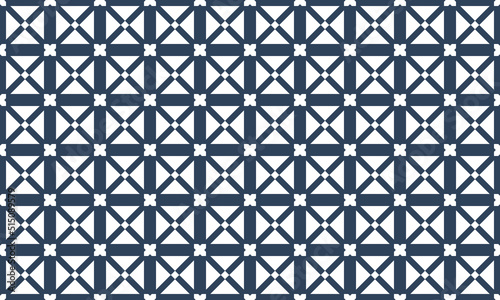 Square Geometric Abstract Pattern Design With White Background