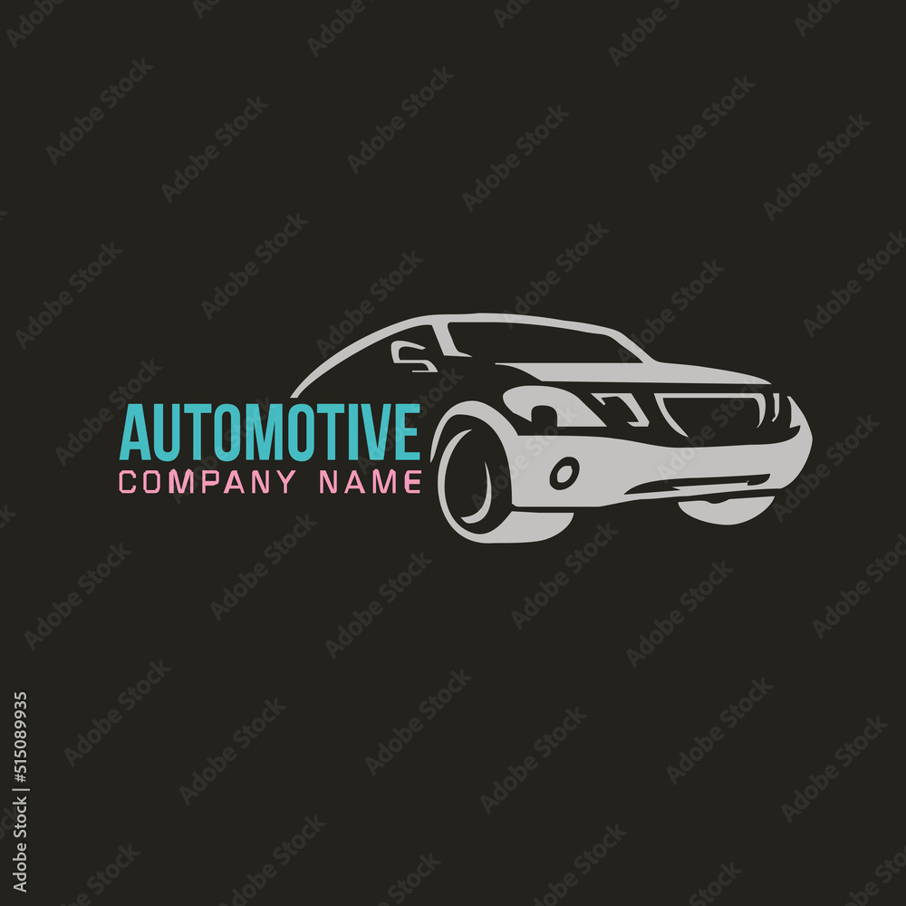 car service logo, car wash or car salon