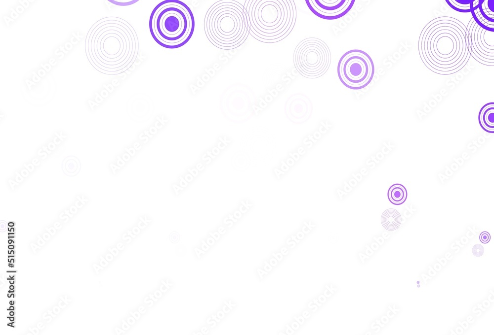 Light Purple vector layout with circle shapes. Light Purple vector layout with circle shapes.