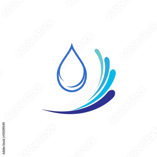 water drop logo illustration design