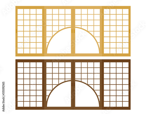 障子　イラスト