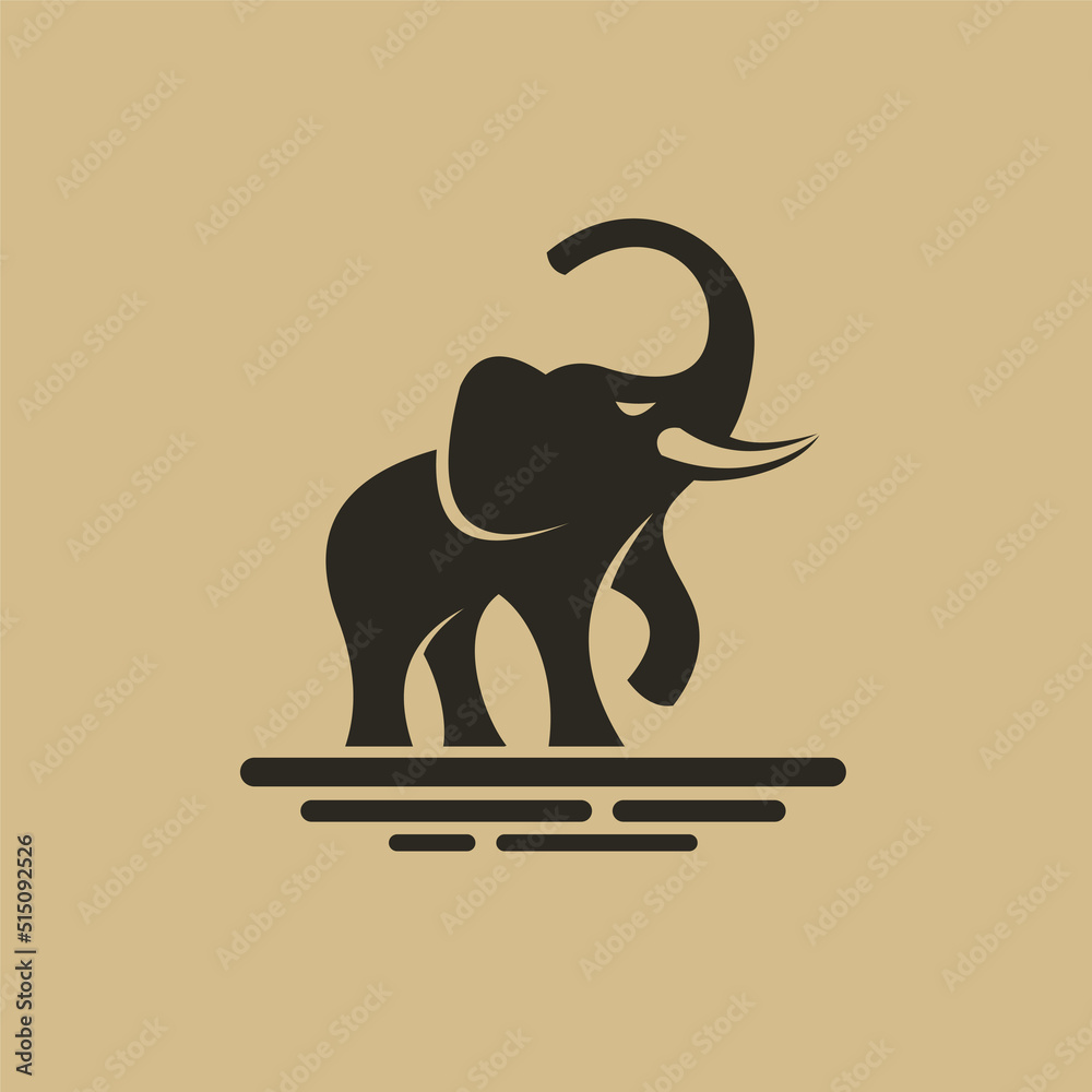 elephant logo with modern concept Stock Vector | Adobe Stock