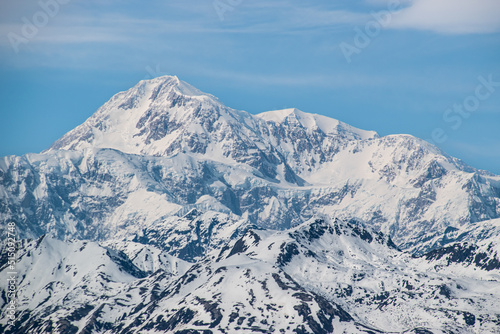 Snow and Ice covered Mountains in Alaska Denali © Luke