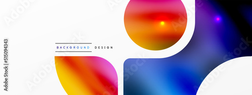Transparent effects geometric abstract background. Minimalist wallpaper, banner, background or landing