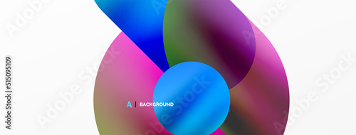 Digital web futuristic template. Circle composition abstract background. Vector Illustration For Wallpaper, Banner, Background, Card, Book Illustration, landing page © antishock