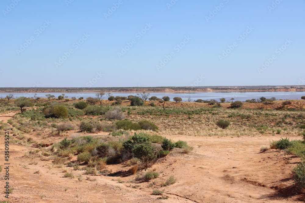 View over Lake Hart in the South Australian outback. View over Lake Hart in the South Australian outback.