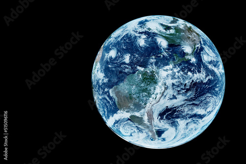 Fototapeta Naklejka Na Ścianę i Meble -  Planet Earth from space. Elements of this image furnished by NASA