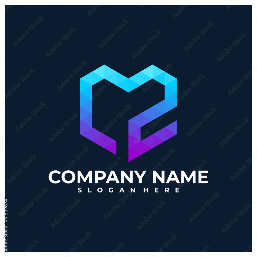M2 Logo Design Template. Initial MZ logo concept vector. Creative Icon Symbol M2 Logo Design Template. Initial MZ logo concept vector. Creative Icon Symbol