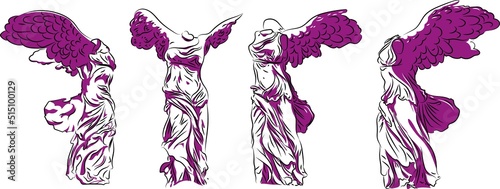 Cuadro en lienzo Winged Victory of Samothrace
