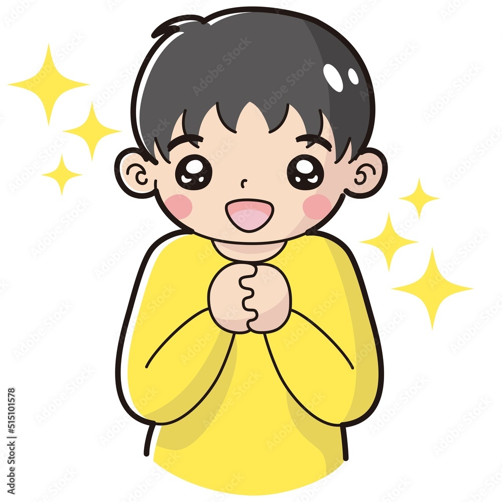 ときめく男の子のイラスト ときめく男の子のイラスト