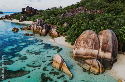 Foto "La digue" island in Seychelles