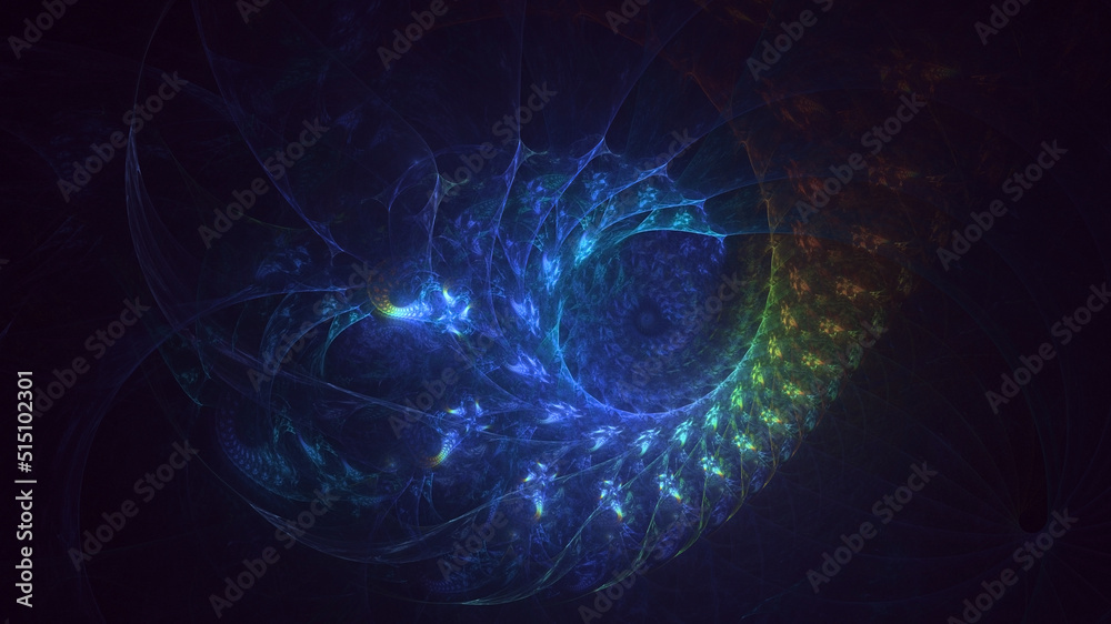 3D rendering abstract multicolor fractal light background 3D rendering abstract multicolor fractal light background