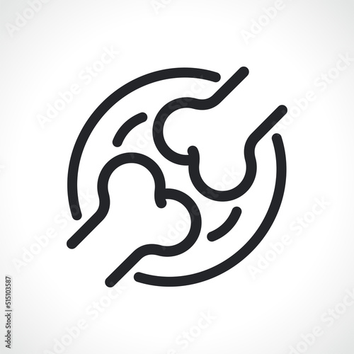 human joint thin line icon
