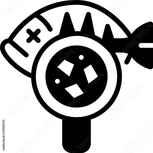 microplastics solid line icon