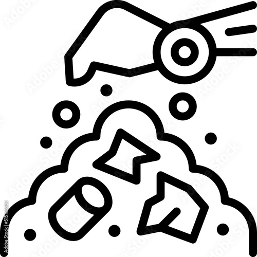 landfill line icon