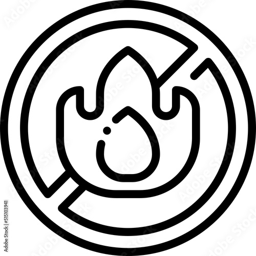 no fire line icon