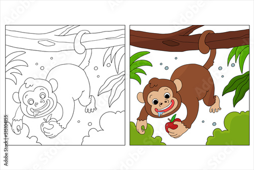 Hand Drawn Cute Animal Coloring Pages for kids