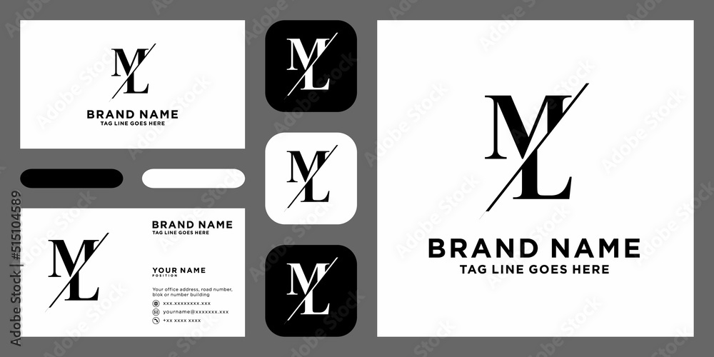 Minimalist abstract letter ML logo. This logo icon incorporate with letter M and L abstract shape in the creative way. It will be suitable for Which company name start m,l. Minimalist abstract letter ML logo. This logo icon incorporate with letter M and L abstract shape in the creative way. It will be suitable for Which company name start m,l.
