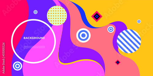 Vector Colorful pop art abstract background for banner and landing page
