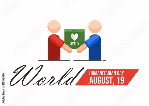 World humanitarian day banner campaign