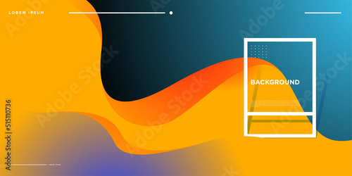 Vector Colorful gradient abstract minimalist background for banner and landing page